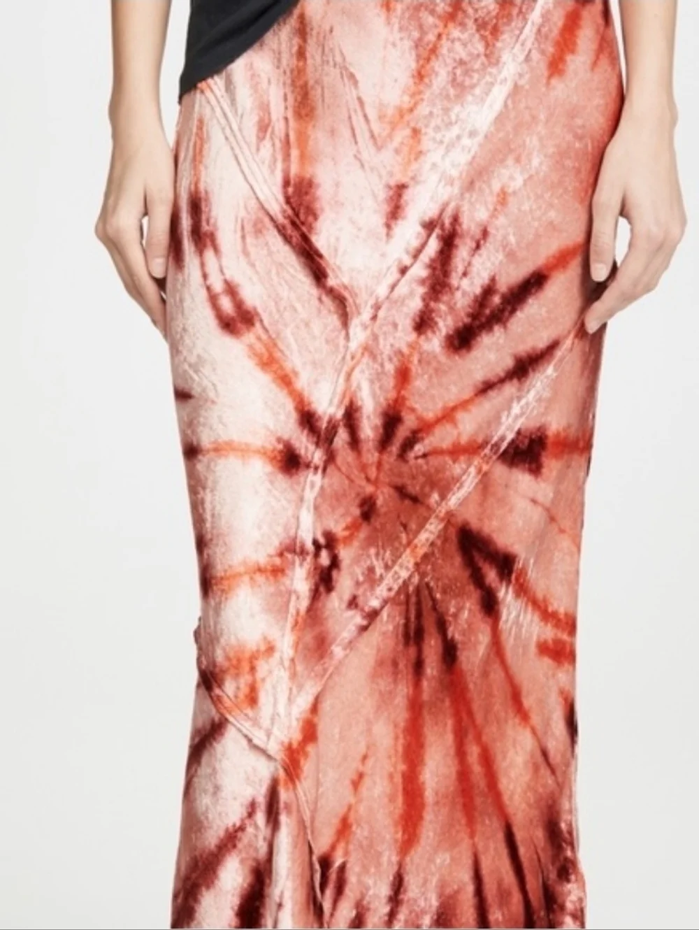 Free People Swagger Tie- Dye Midi Skirt. Large